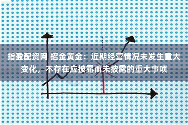 指盈配资网 招金黄金：近期经营情况未发生重大变化，不存在应披露而未披露的重大事项